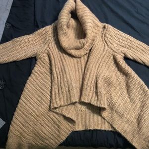 Michael Cors Tan Cowl neck sweater